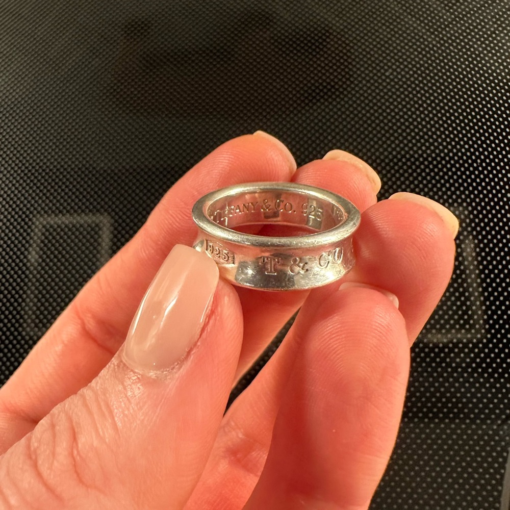 Tiffany & Co. 1837 Convex Sterling Silver ring